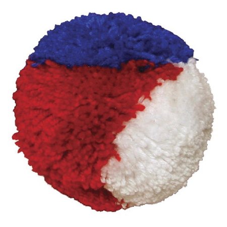 MONSTER TOY Monster Toy 1492740 Sportime Soft Yarn Ball; 4 in. dia. - Red; White & Blue 1492740